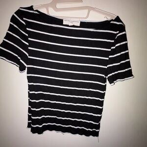 Urban Outfitters Black and White Striped Tee